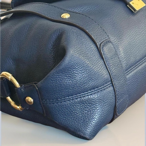 Authentic Michael Kors Navy Blue Pebble Leather Shoulder Bag! COA included - Picture 7 of 12